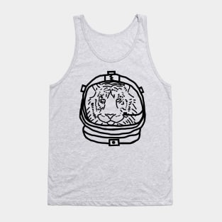 Sci Fi Tiger Space Astronaut Tank Top